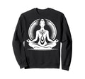 Elegant Meditative Figure Adults Sweatshirt - Unique Graphic Unisex - T-Shirt, Sweatshirt, Hoodie
