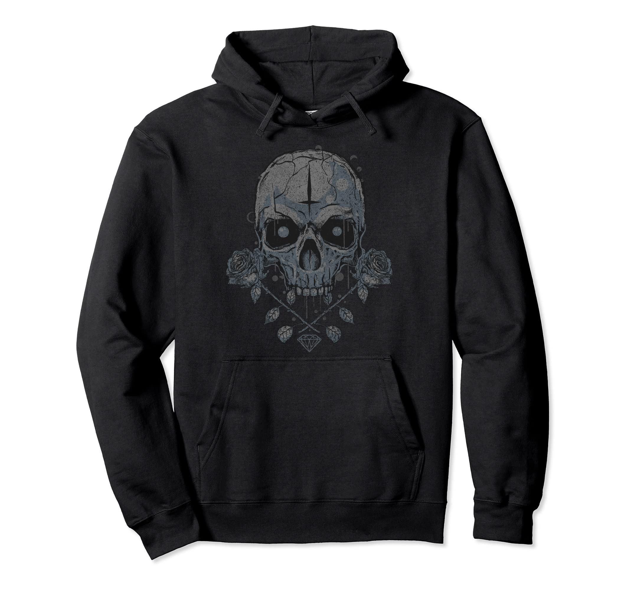 Flowers Skull Musician Skeleton Party Hoodie - Minimalist Print for Adults - T-Shirt, Sweatshirt, Hoodie