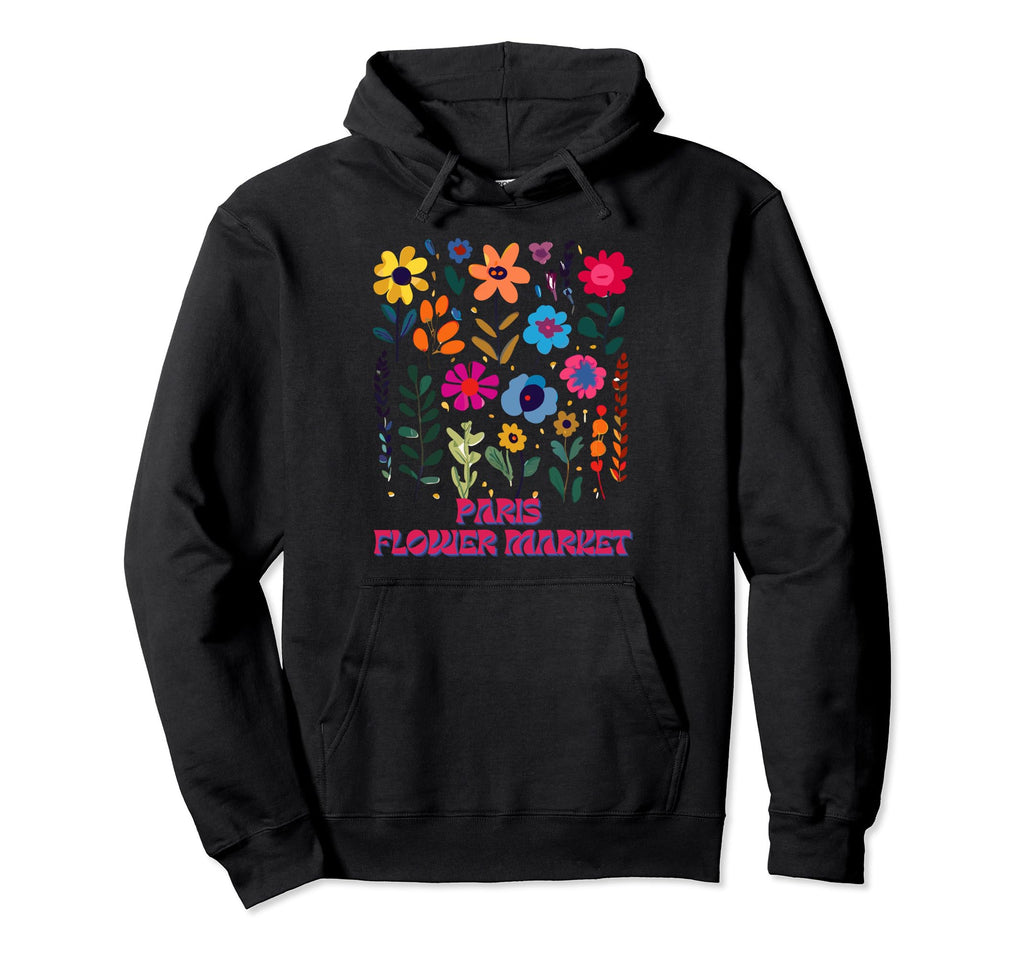 Paris Flower Market Wildflowers Hoodie - Casual Everyday Wear for Adults - T-Shirt, Sweatshirt, Hoodie