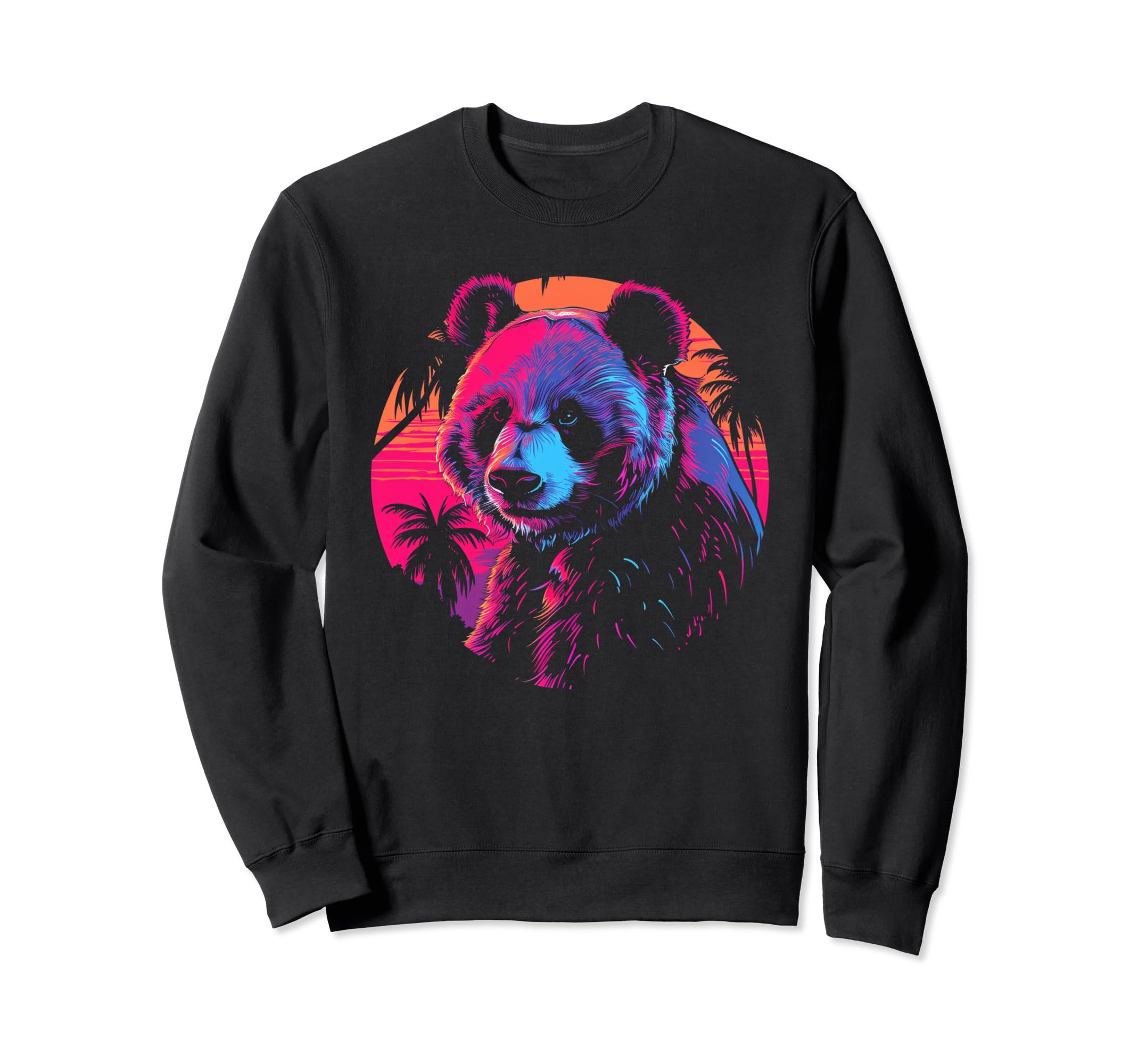 Panda Vaporwave Aesthetic Sweatshirt - Casual Everyday Wear Men Women - T-Shirt, Sweatshirt, Hoodie