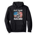 Flat Track Motorcycle Racing American Hoodie - Unique Graphic Men Women - T-Shirt, Sweatshirt, Hoodie