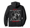 Biker Couple Motorcycle Love Is When Hoodie - Aesthetic Graphic Men Women - T-Shirt, Sweatshirt, Hoodie