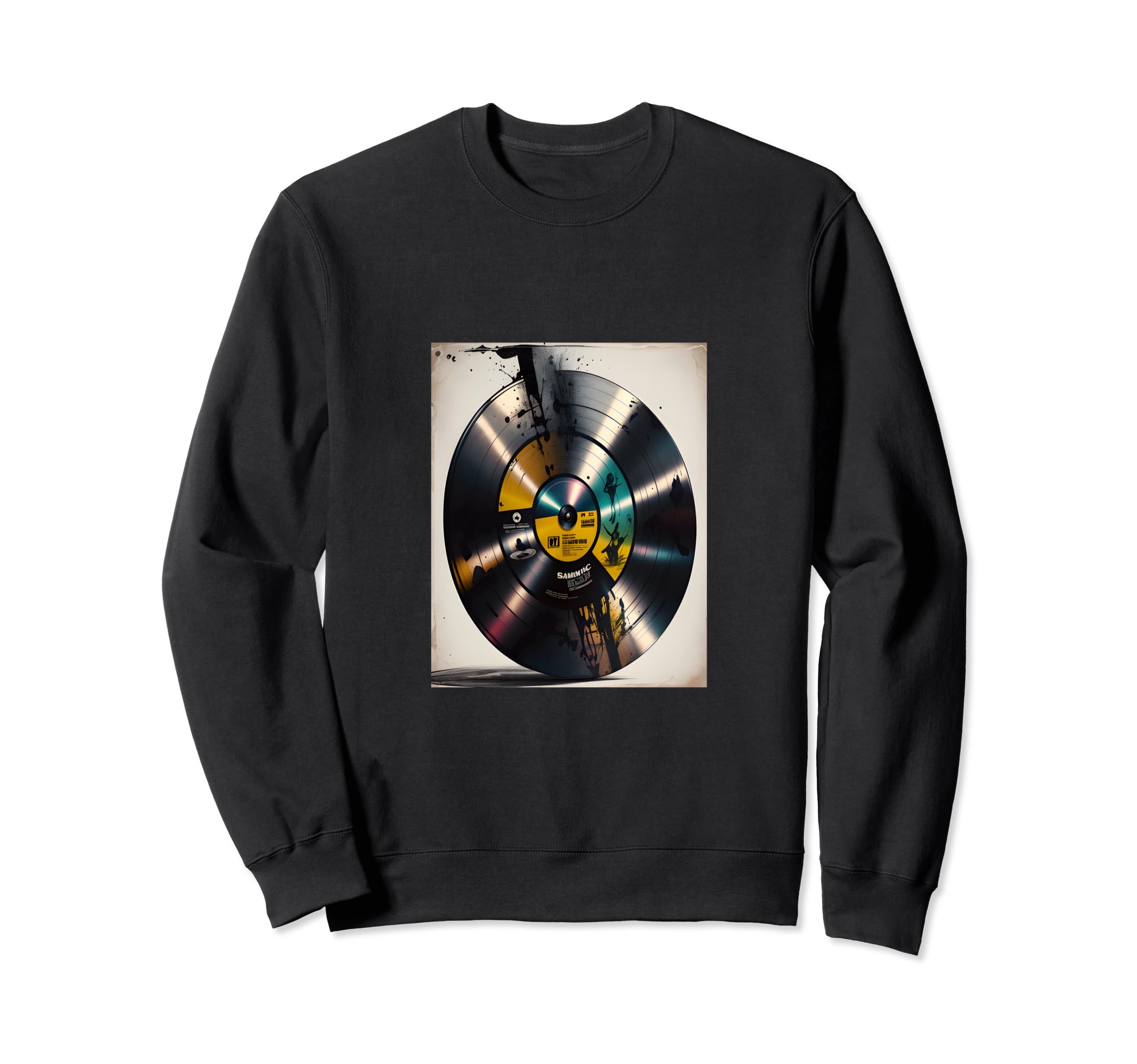 Vinyl Record 90S Pop Culture Icon Sweatshirt - Trendy Graphic for Adults - T-Shirt, Sweatshirt, Hoodie