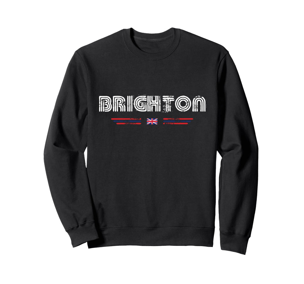Brighton United Kingdom Uk 70S 80S Type Sweatshirt - Trendy Graphic Unisex - T-Shirt, Sweatshirt, Hoodie