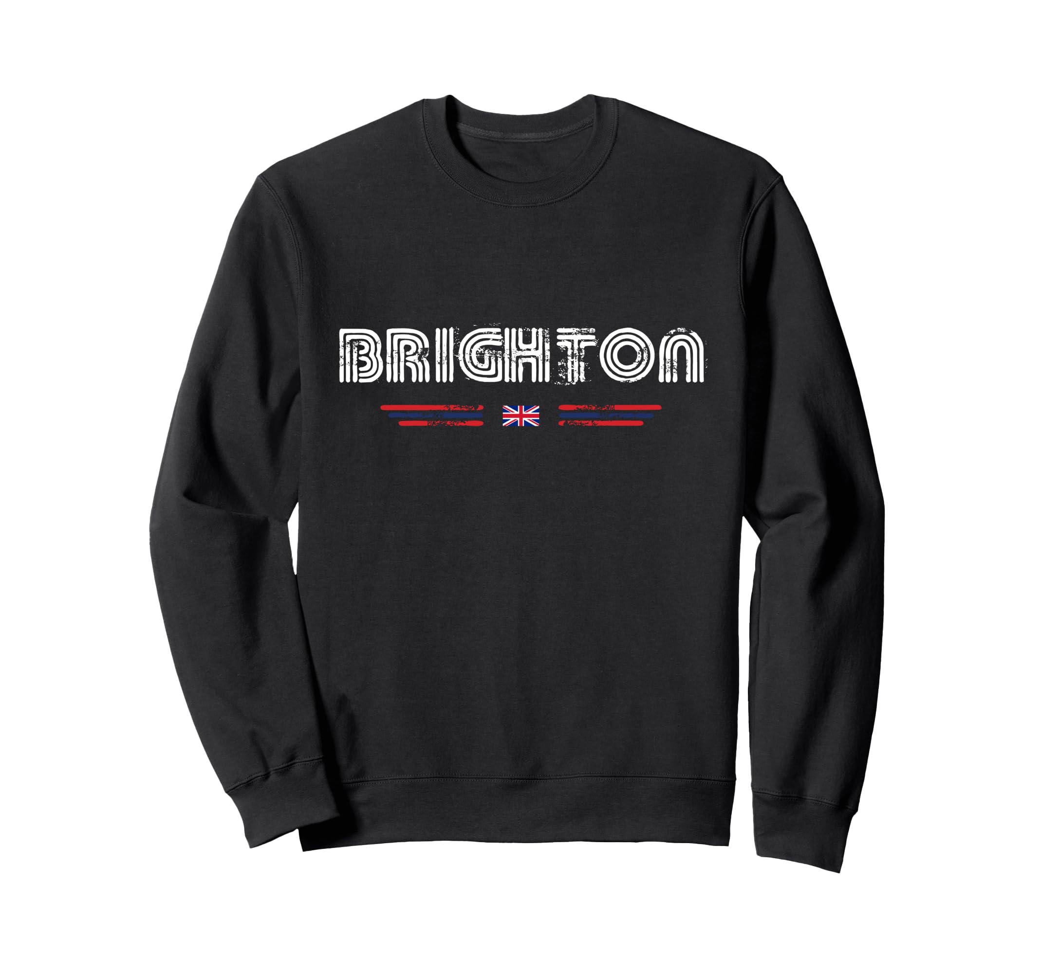 Brighton United Kingdom Uk 70S 80S Type Sweatshirt - Trendy Graphic Unisex - T-Shirt, Sweatshirt, Hoodie