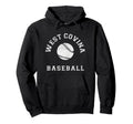 West Covina Baseball Distressed Hoodie - Graphic Print for Adults - T-Shirt, Sweatshirt, Hoodie