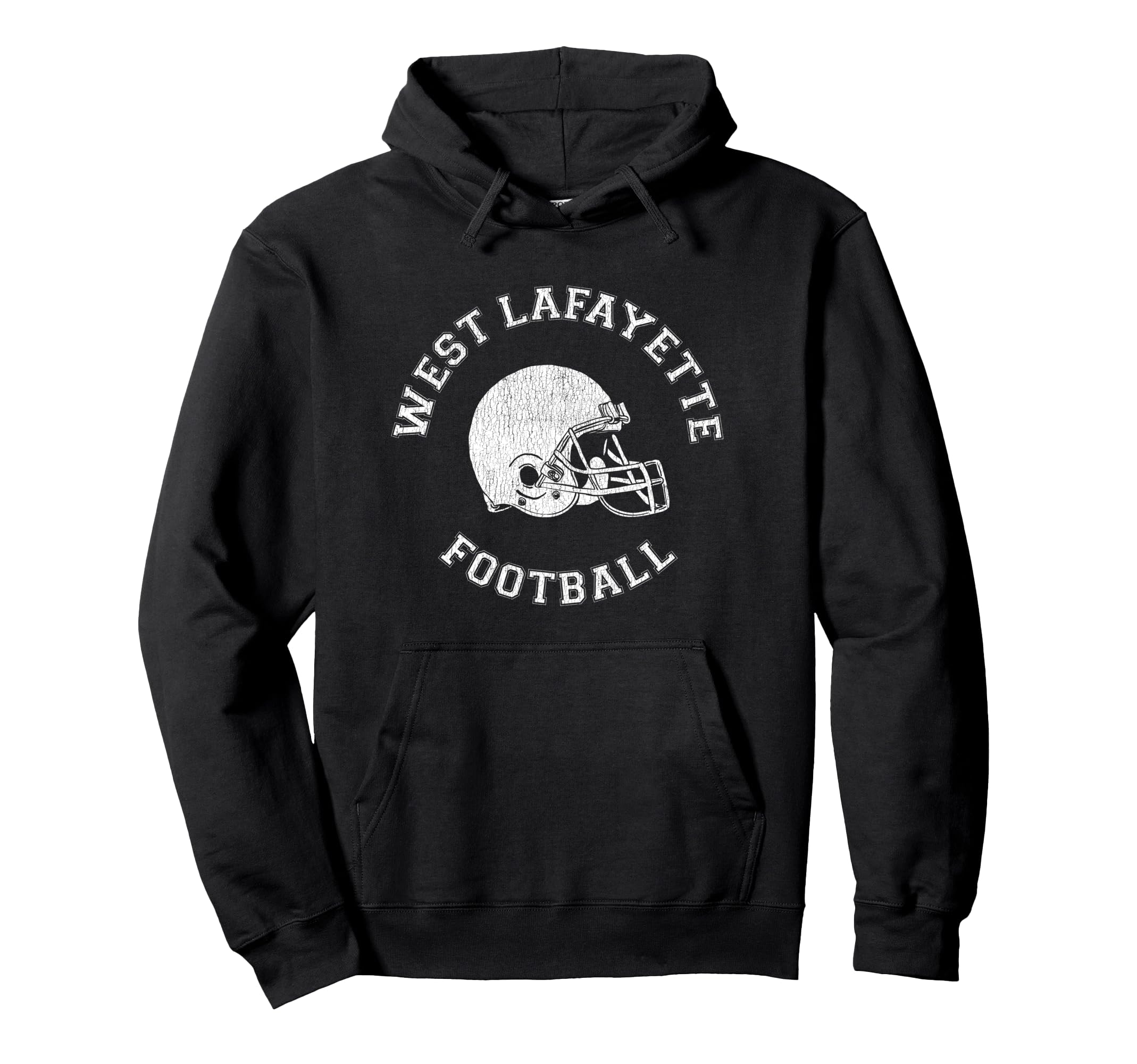 West Lafayette Football Distressed Hoodie - Novelty Apparel Men Women - T-Shirt, Sweatshirt, Hoodie