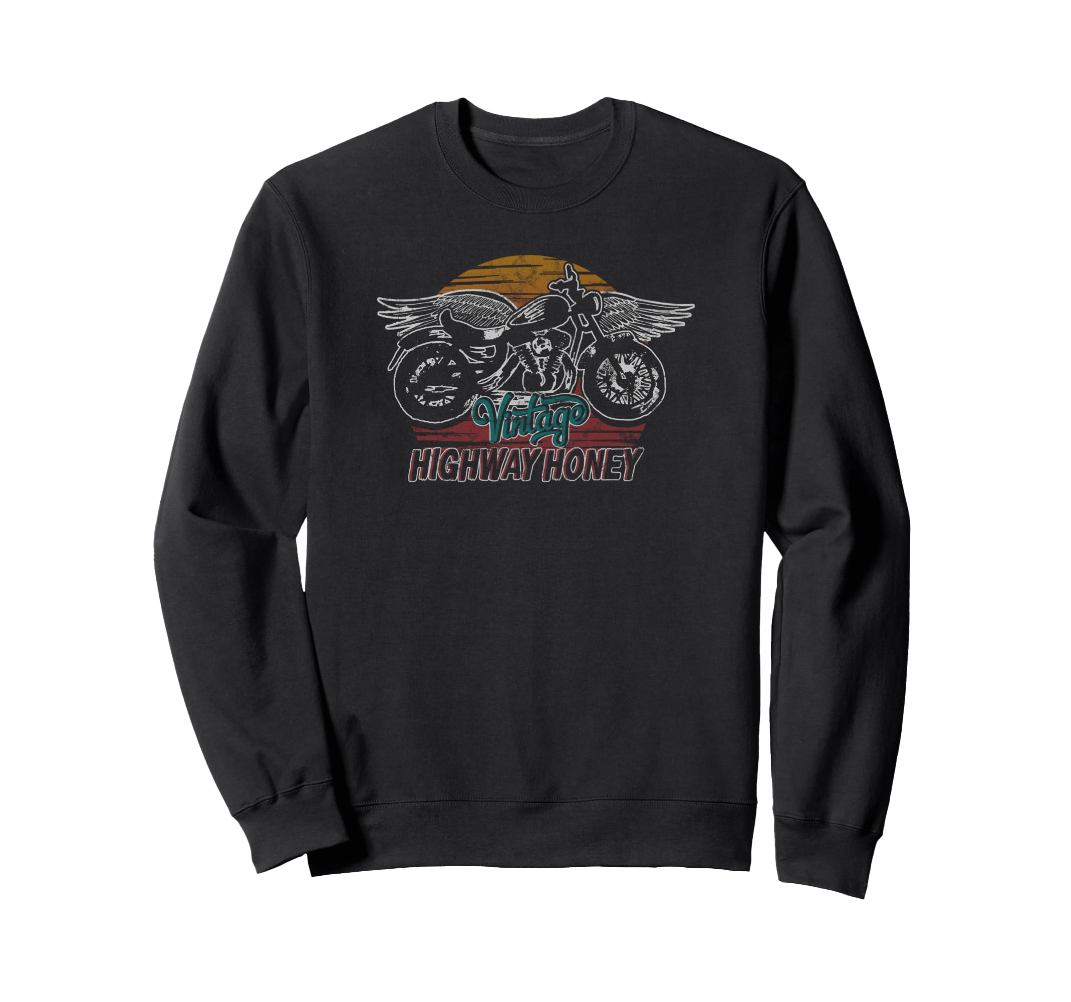 Trendy Highway Honey Winged Sweatshirt - Custom Art Print for Adults - T-Shirt, Sweatshirt, Hoodie