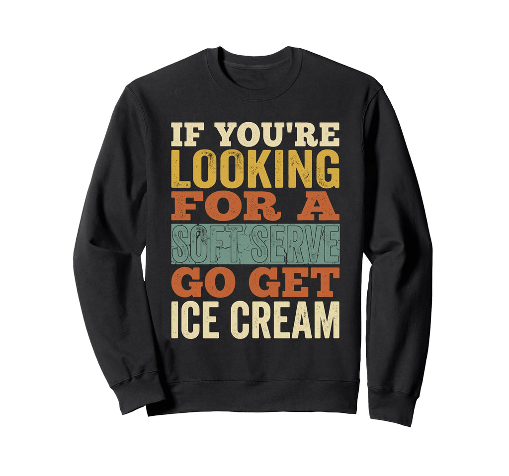 Pickleball Soft Serve Ice Cream Funny Sweatshirt - Unique Graphic Unisex - T-Shirt, Sweatshirt, Hoodie