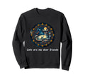 Cats Are My Best Friends Sacred Sweatshirt - Custom Art Print for Adults - T-Shirt, Sweatshirt, Hoodie