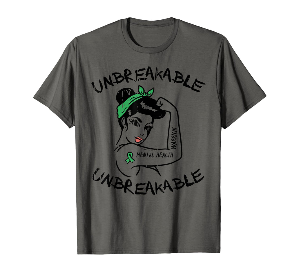 Ms Unbreakable Ribbon Mental Health T-Shirt - Trendy Graphic for Adults - T-Shirt, Sweatshirt, Hoodie