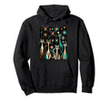 Fancy Mid Century Long Neck Cats 50S 60S Hoodie - Trendy Graphic Men Women - T-Shirt, Sweatshirt, Hoodie
