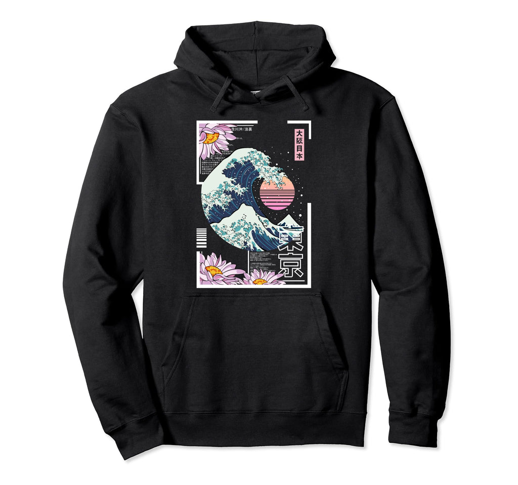 Vaporwave Synthwave 80S Japan Hoodie - Aesthetic Graphic for Adults - T-Shirt, Sweatshirt, Hoodie