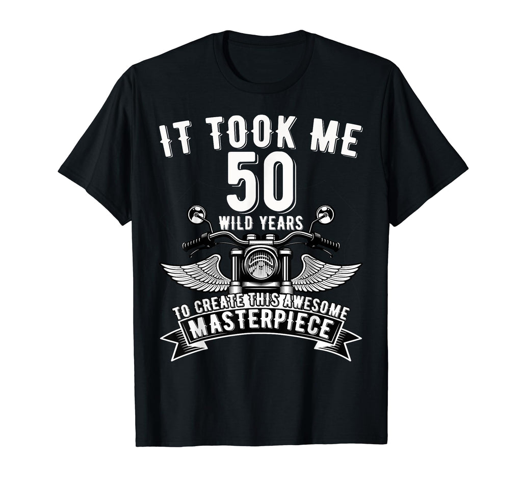 50 Year Old Rock Motorcycle 50Th T-Shirt - Novelty Apparel for Adults - T-Shirt, Sweatshirt, Hoodie