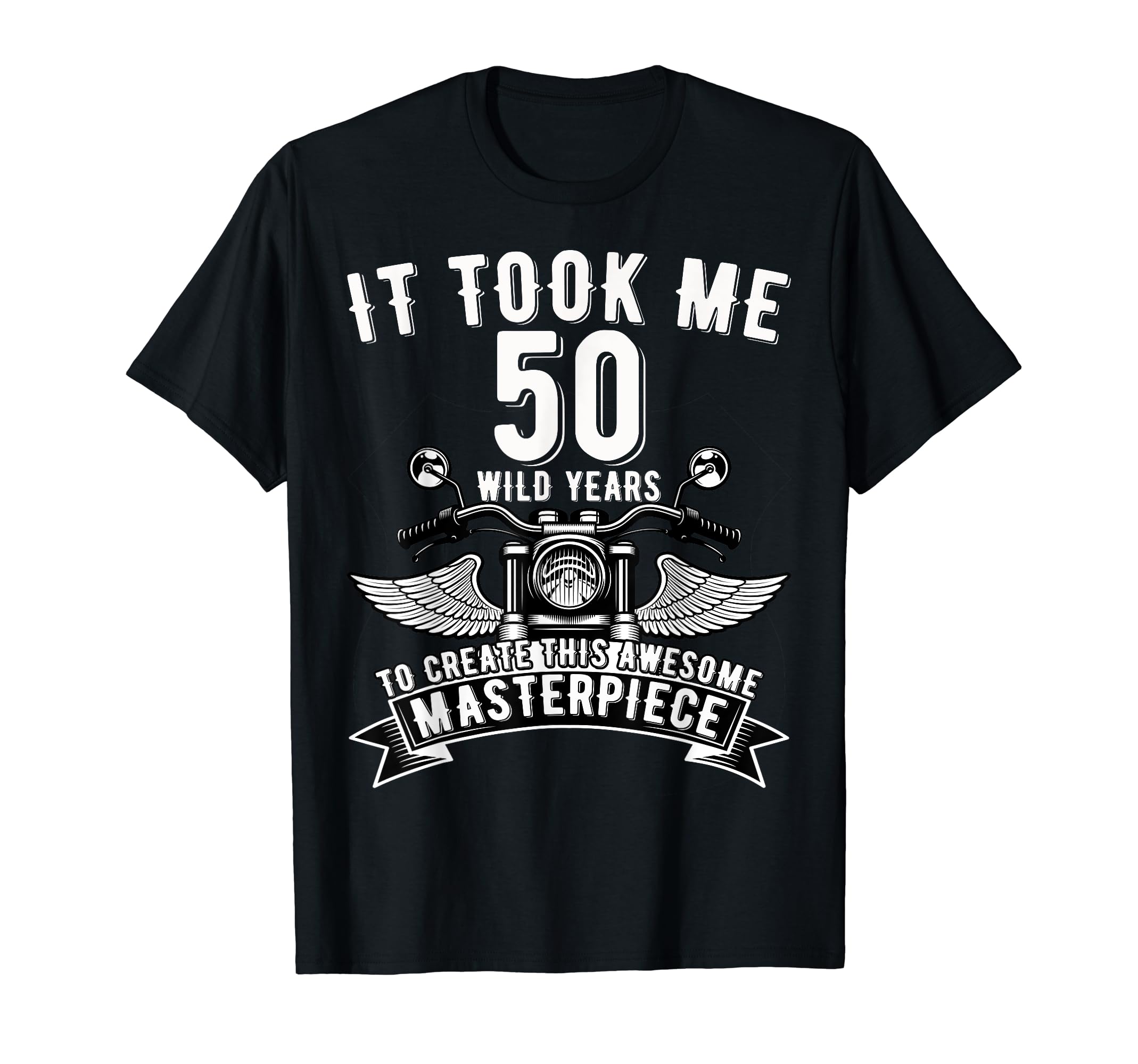 50 Year Old Rock Motorcycle 50Th T-Shirt - Novelty Apparel for Adults - T-Shirt, Sweatshirt, Hoodie