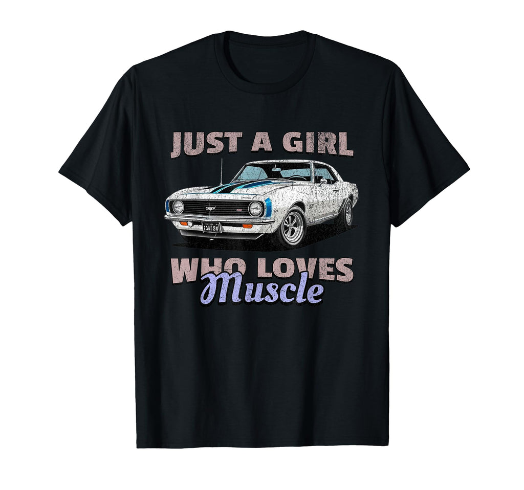 Just Who Loves Muscle Cars American T-Shirt - Novelty Apparel Men Women - T-Shirt, Sweatshirt, Hoodie