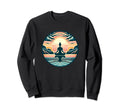Yoga Meditation Pose Sunset Sweatshirt - Minimalist Print Men Women - T-Shirt, Sweatshirt, Hoodie