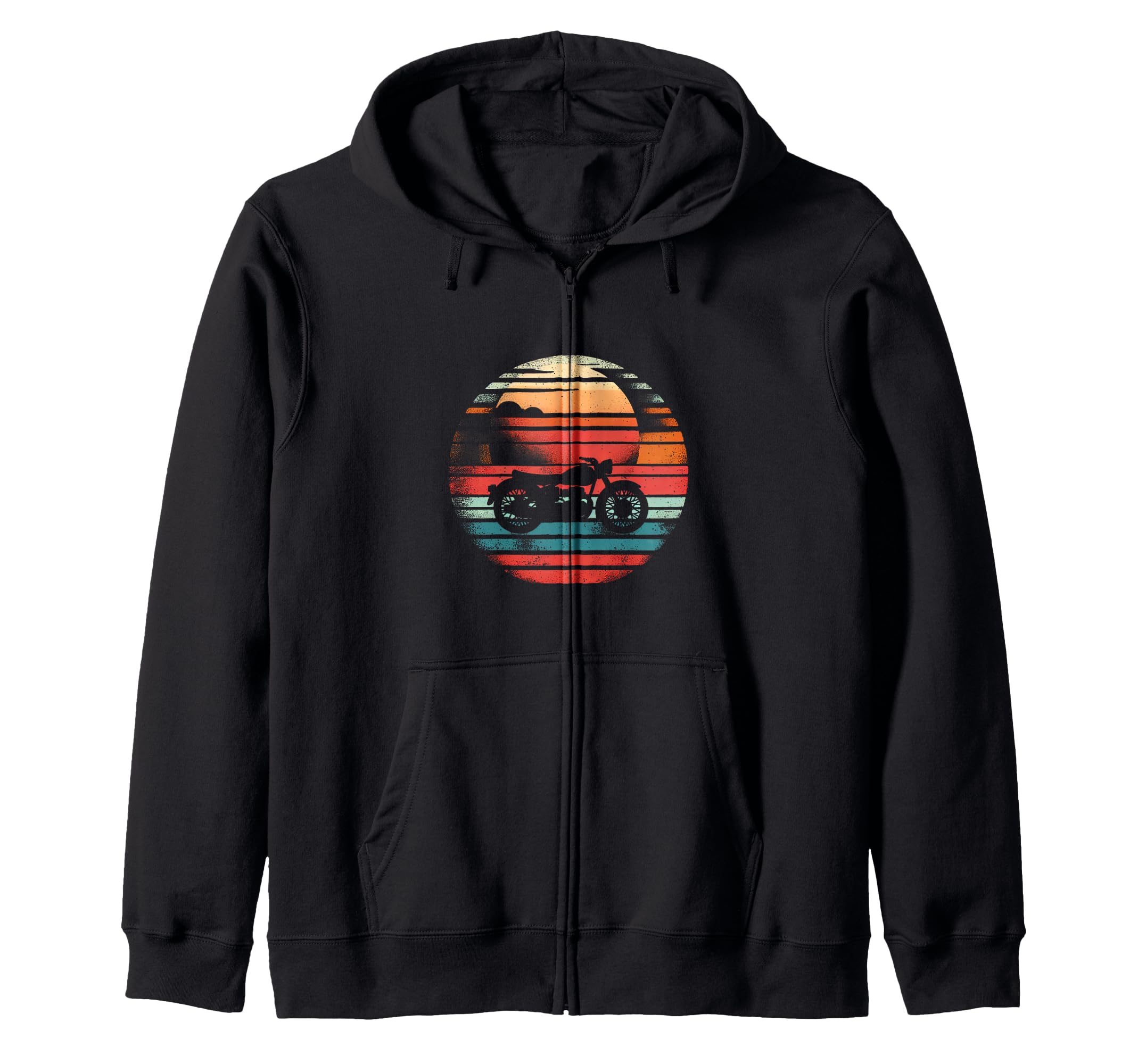 Motorcycle Sunset Hoodie - Novelty Apparel for Adults - T-Shirt, Sweatshirt, Hoodie