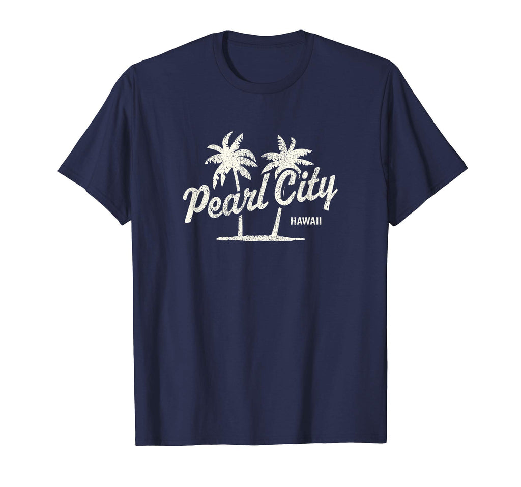 Pearl City Hawaii 70S Palm Trees T-Shirt - Custom Art Print Men Women - T-Shirt, Sweatshirt, Hoodie