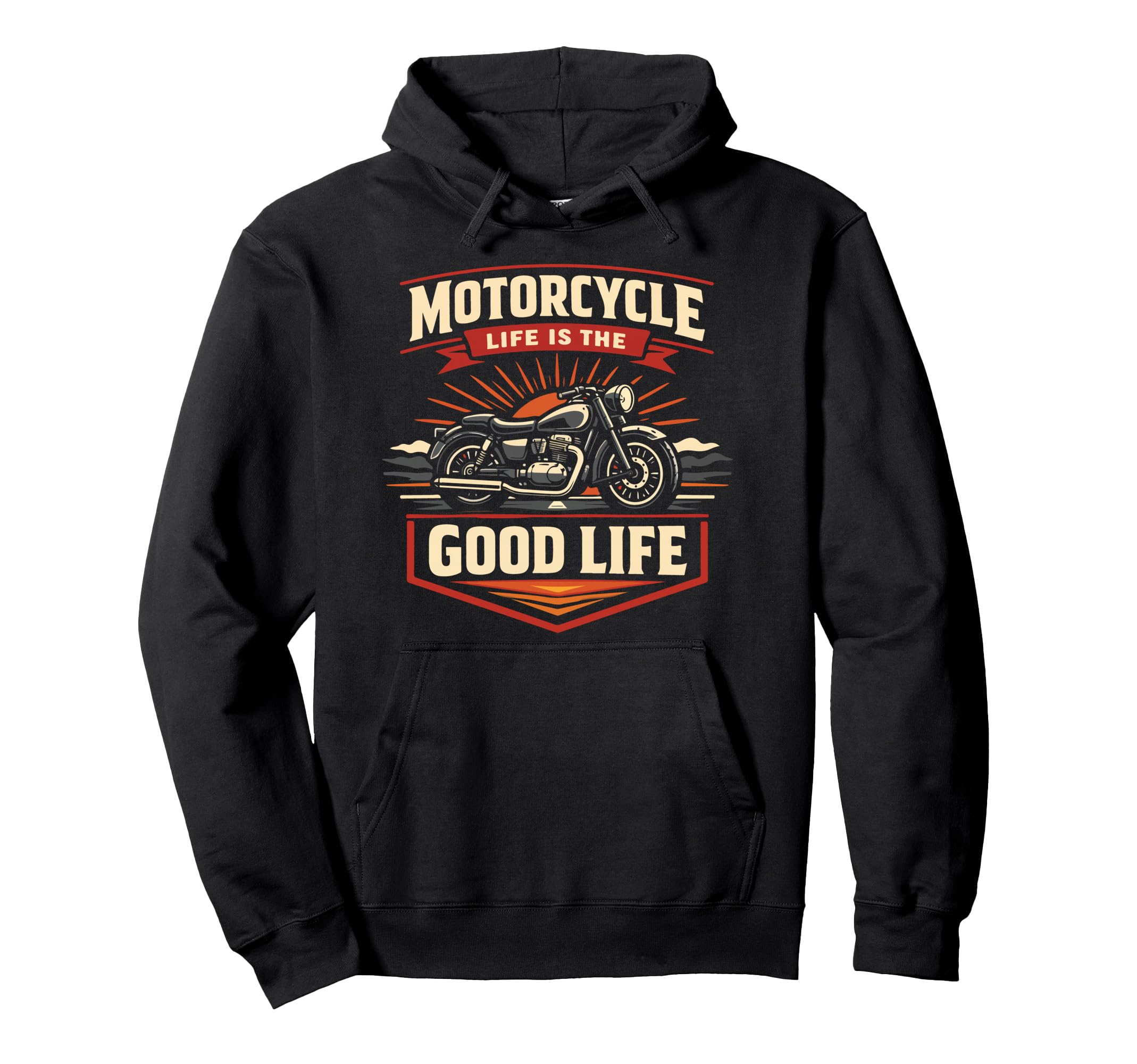 Motorcycle Biker Motorcycle Life Is Hoodie - Fun Novelty Design Unisex - T-Shirt, Sweatshirt, Hoodie
