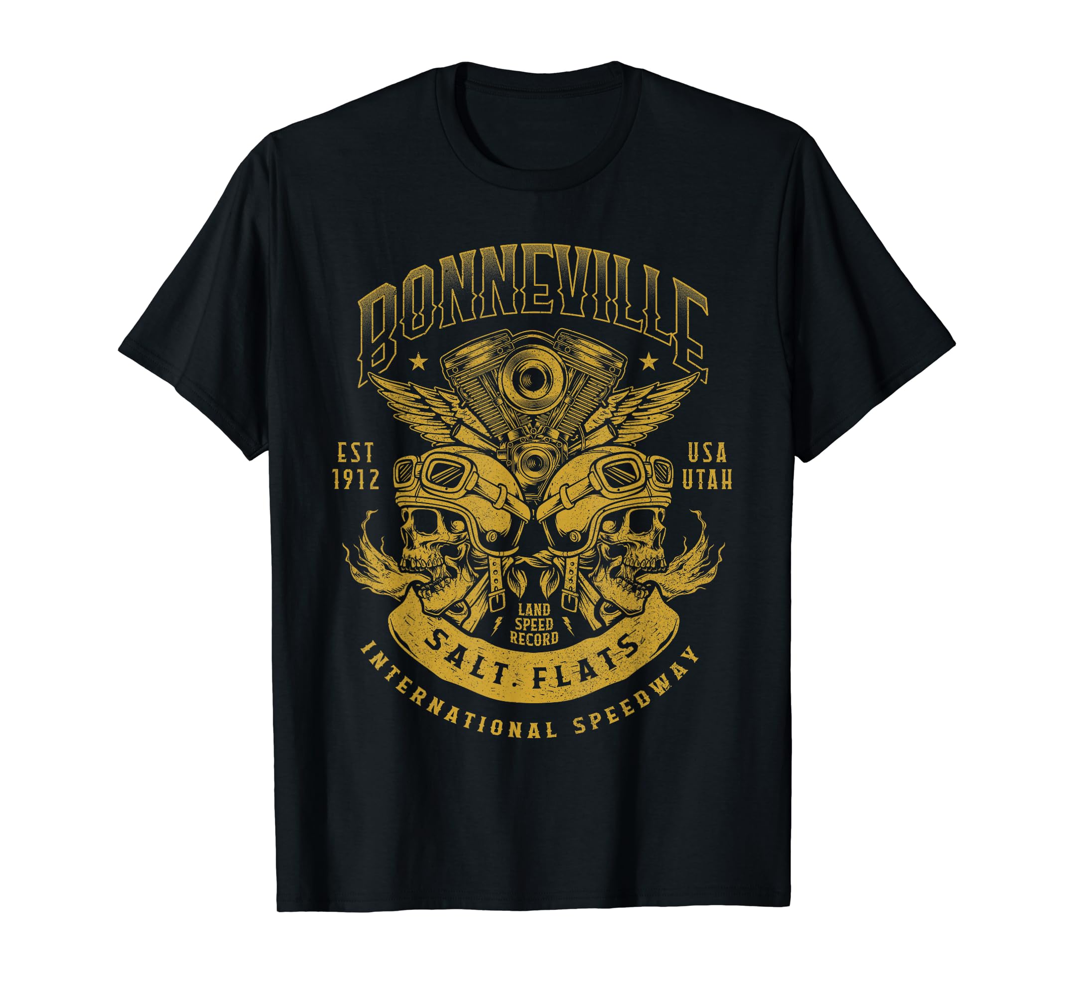 Bonneville Salt Flats Motorcycle T-Shirt - Streetwear Style for Adults - T-Shirt, Sweatshirt, Hoodie
