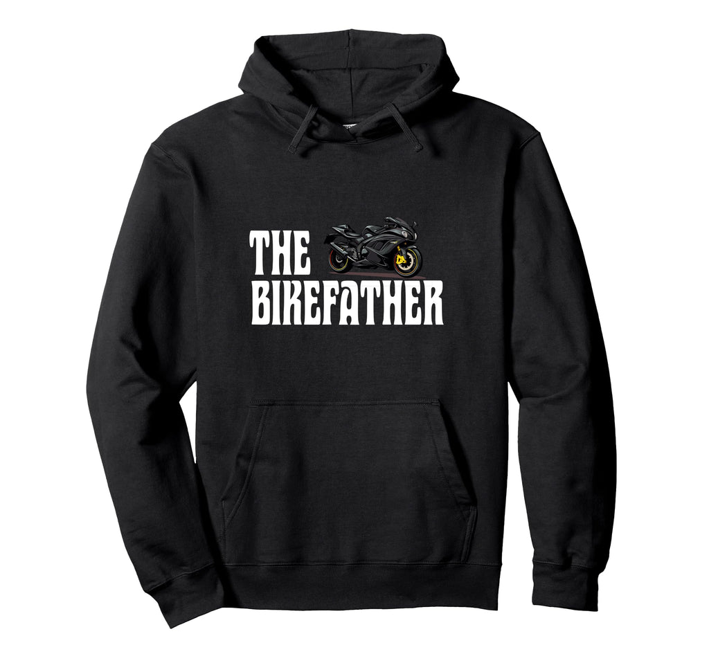 Biker Biker Dad Bikefather Funny Hoodie - Streetwear Style for Adults - T-Shirt, Sweatshirt, Hoodie