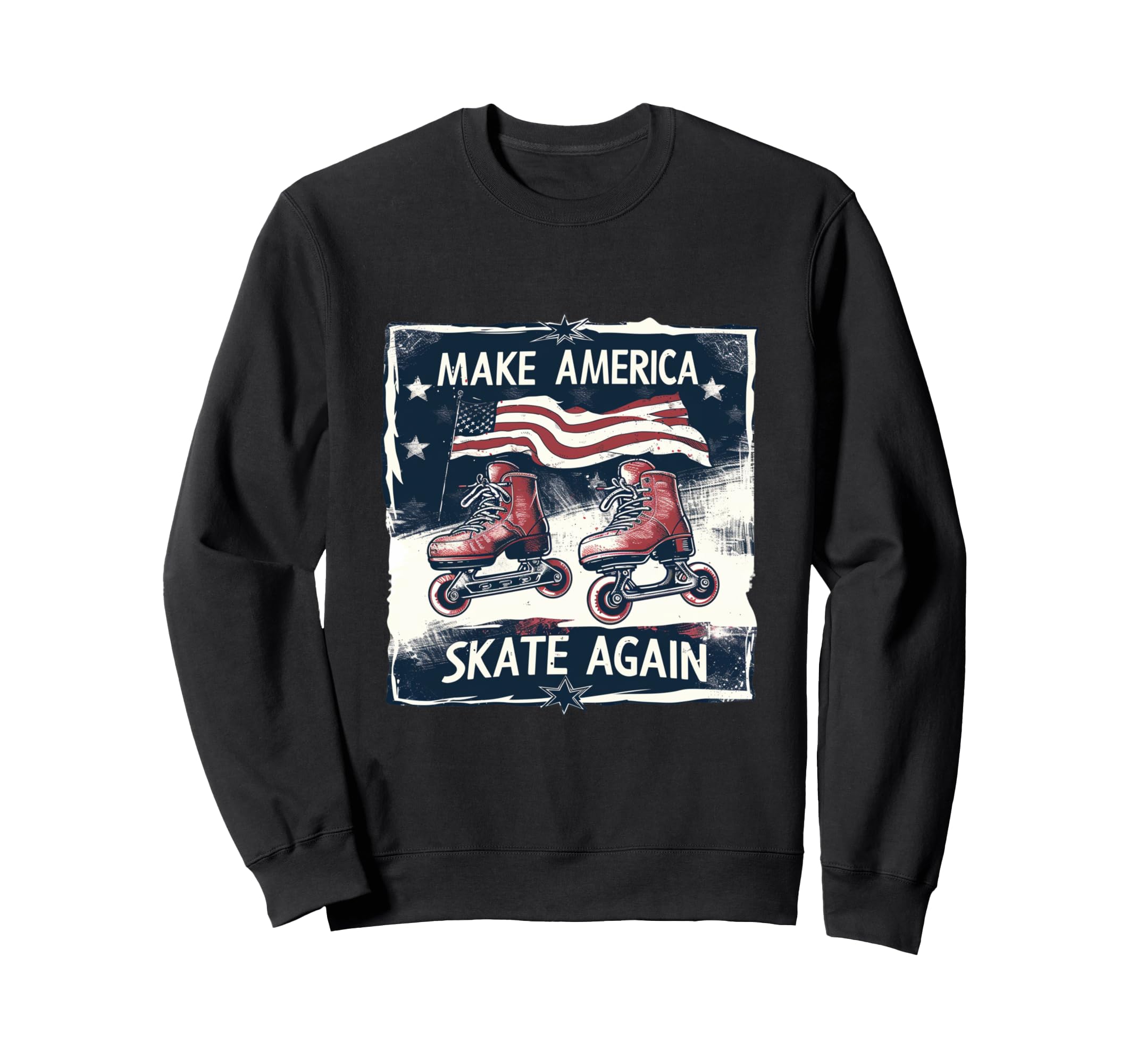 Funny Rollerskating Make America Sweatshirt - Graphic Print for Adults - T-Shirt, Sweatshirt, Hoodie