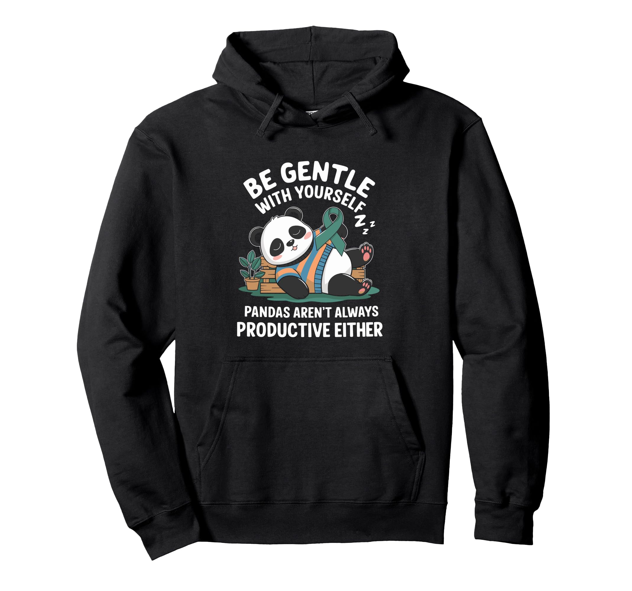 Panda Mental Health Awareness Hoodie - Fun Novelty Design Men Women - T-Shirt, Sweatshirt, Hoodie