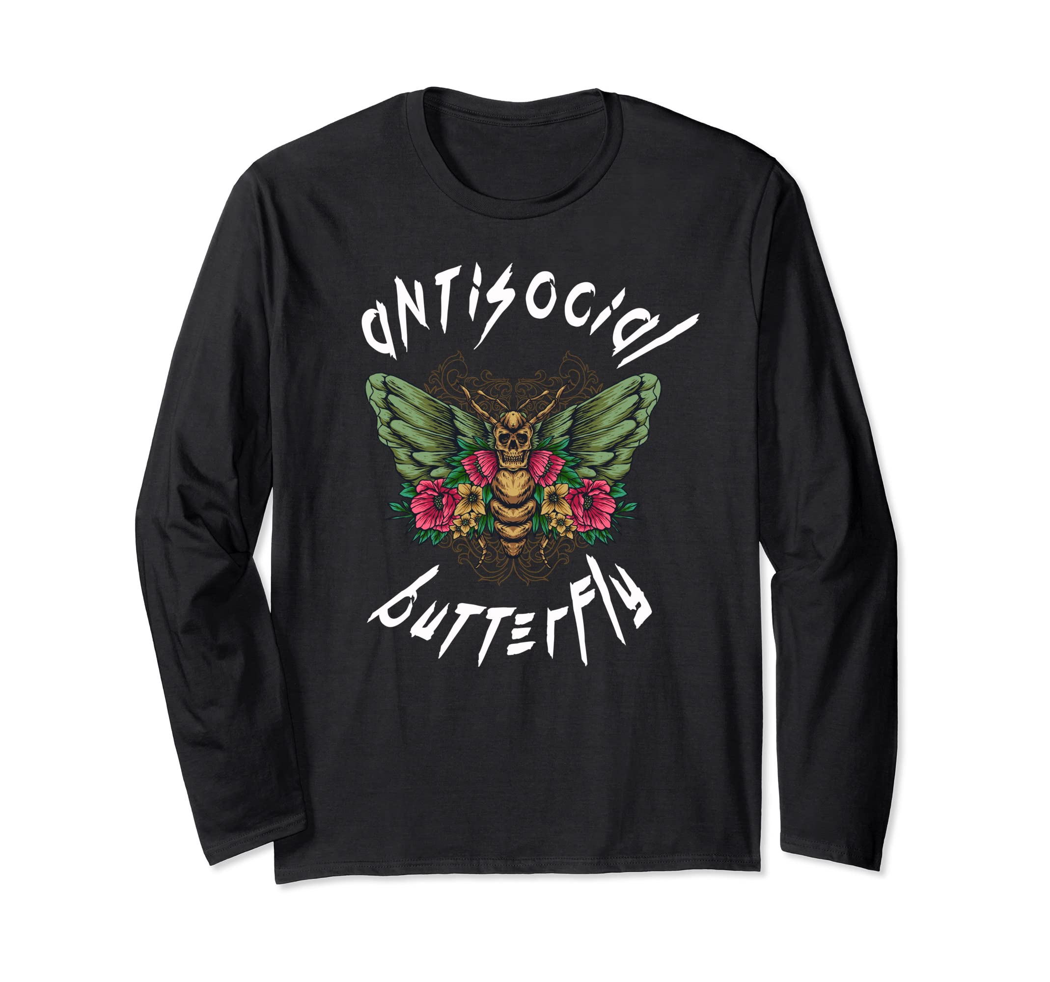 Antisocial Butterfly T-Shirt - Graphic Print for Adults - T-Shirt, Sweatshirt, Hoodie