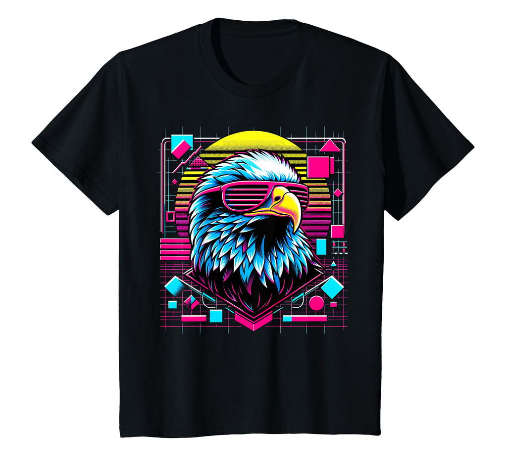 Vaporwave Synthwave Eagle T-Shirt - Aesthetic Graphic for Adults - T-Shirt, Sweatshirt, Hoodie