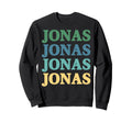 Repeating Name Pattern Typography Sweatshirt - Casual Everyday Wear Unisex - T-Shirt, Sweatshirt, Hoodie