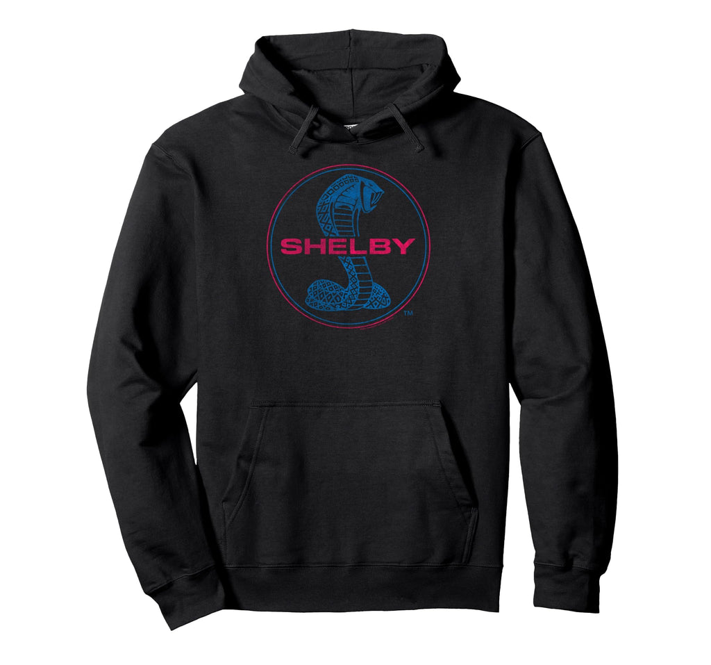 Shelby Distressed Shelby Cobra Round Logo Hoodie - Unique Graphic Unisex - T-Shirt, Sweatshirt, Hoodie