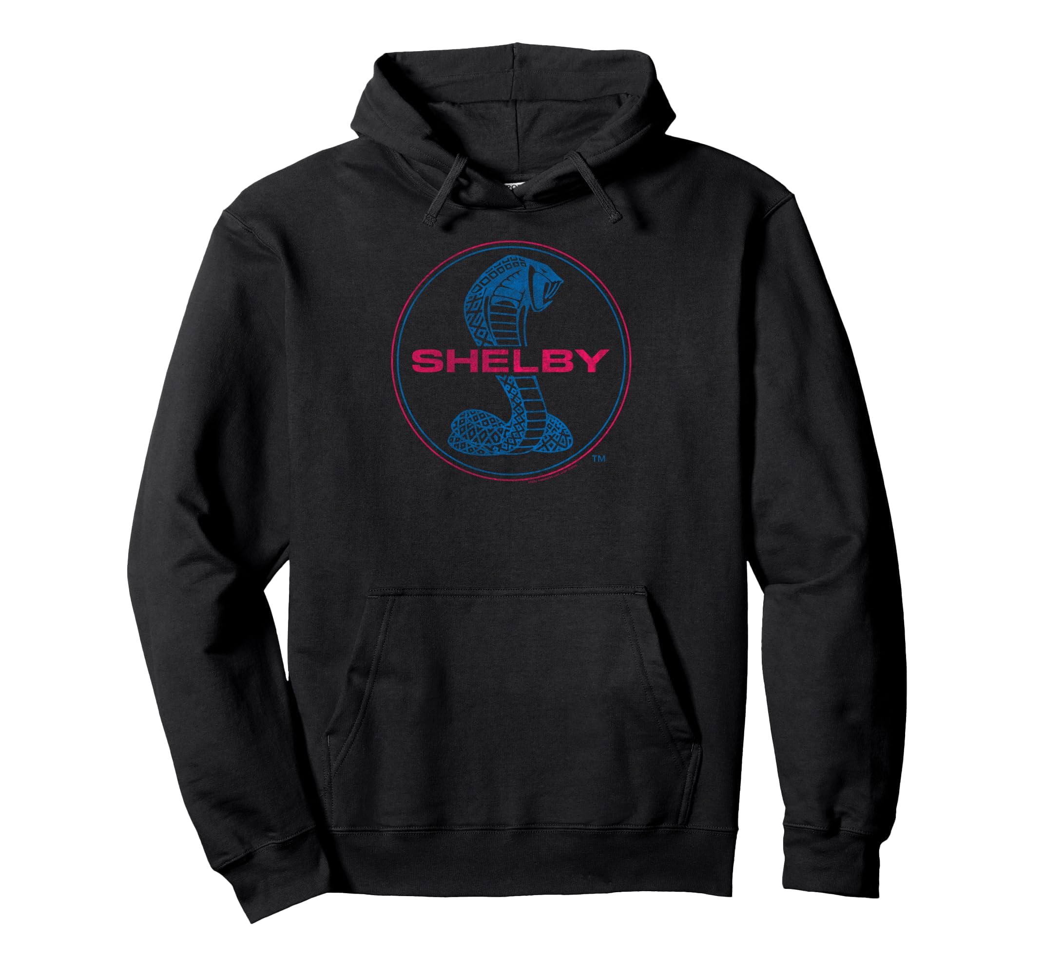 Shelby Distressed Shelby Cobra Round Logo Hoodie - Unique Graphic Unisex - T-Shirt, Sweatshirt, Hoodie