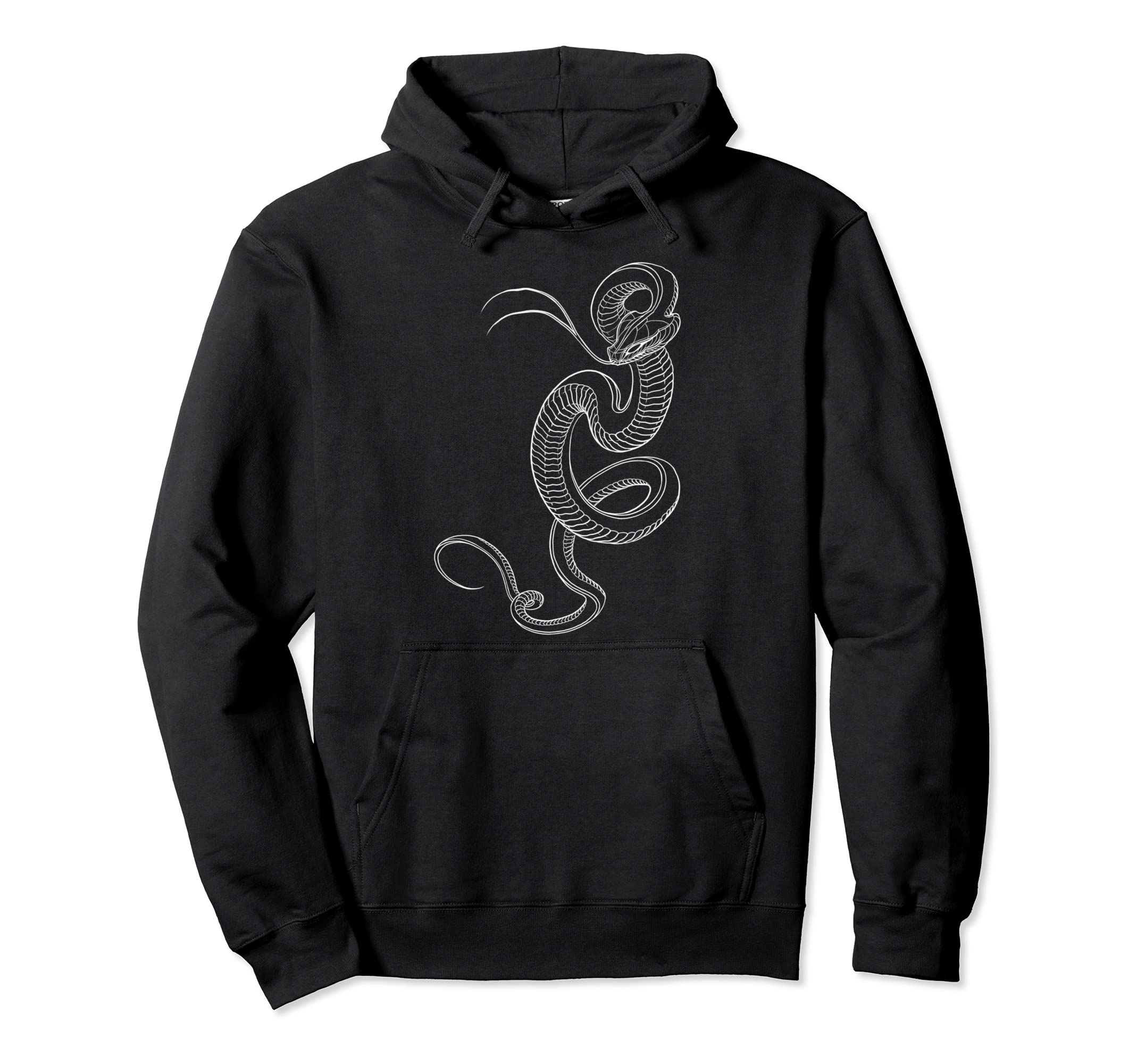 Traditional Serpent Outline Tattoo Hoodie - Streetwear Style Men Women - T-Shirt, Sweatshirt, Hoodie