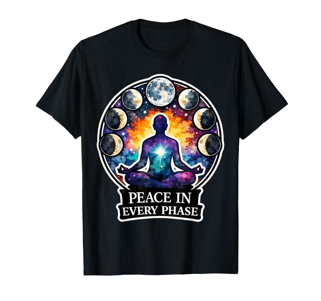 Moon Meditation Lunar Mindfulness T-Shirt - Custom Art Print for Adults - T-Shirt, Sweatshirt, Hoodie