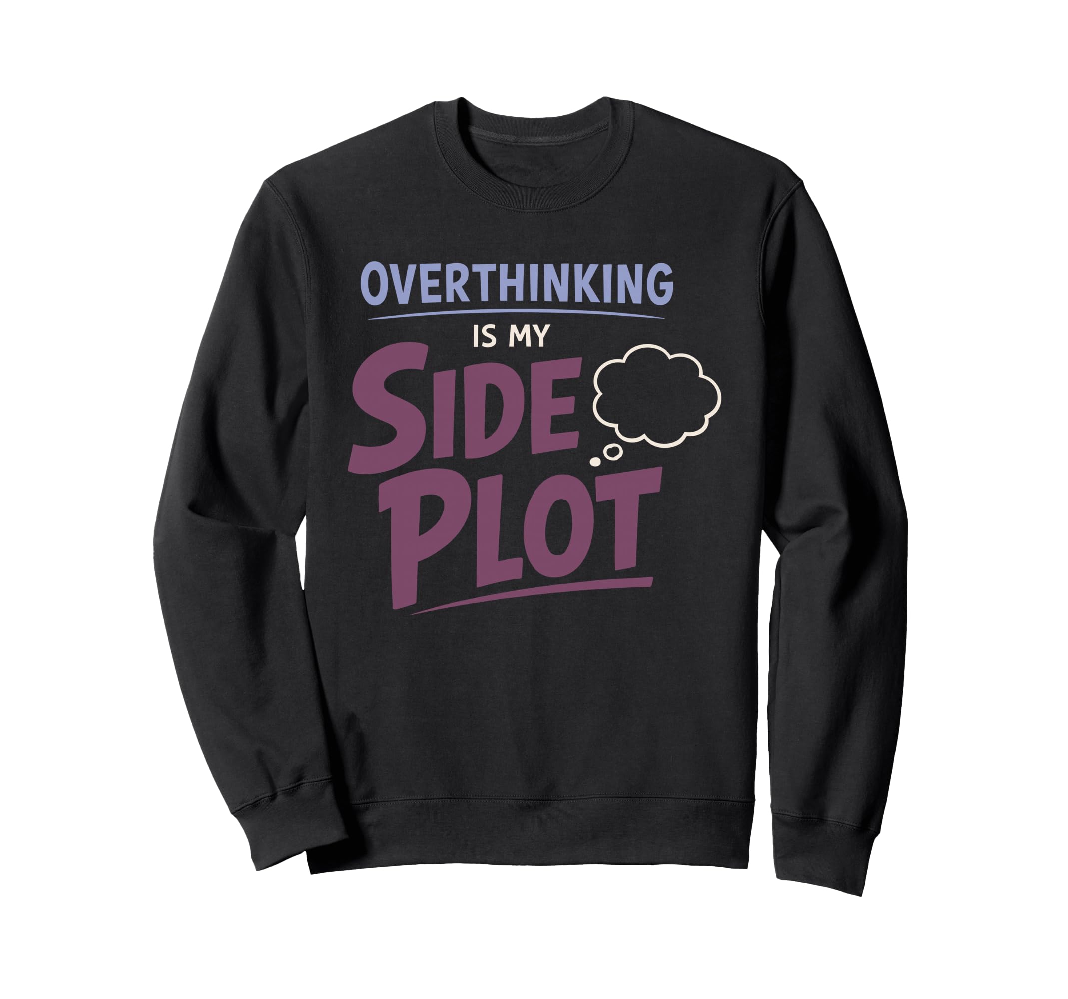 Anime Anxiety Overthinking Weeb Sweatshirt - Minimalist Print Men Women - T-Shirt, Sweatshirt, Hoodie