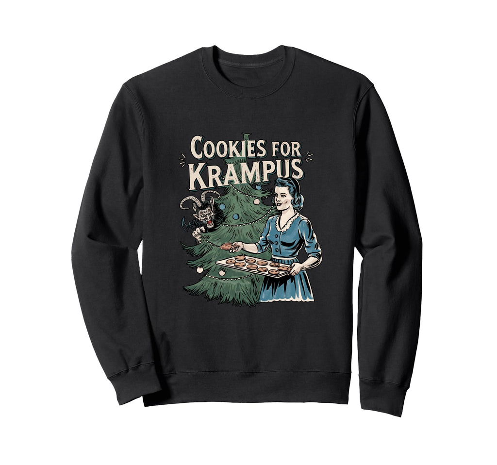 Old Cookies Krampus Art Sweatshirt - Aesthetic Graphic Unisex - T-Shirt, Sweatshirt, Hoodie