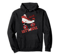 Lets Roll Skating Funny Skaters Skate 70S Hoodie - Unique Graphic Unisex - T-Shirt, Sweatshirt, Hoodie