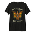 Antisocial Butterfly Bigfoot Funny T-Shirt - Custom Art Print Unisex - T-Shirt, Sweatshirt, Hoodie