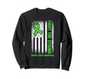 Us Flag Nobody Fights Alone Mental Sweatshirt - Trendy Graphic Men Women - T-Shirt, Sweatshirt, Hoodie