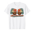 Aloha Paradise Coconut Bra Tropical T-Shirt - Custom Art Print for Adults - T-Shirt, Sweatshirt, Hoodie