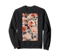 Inspired Pattern Antique Roses Sweatshirt - Aesthetic Graphic Unisex - T-Shirt, Sweatshirt, Hoodie