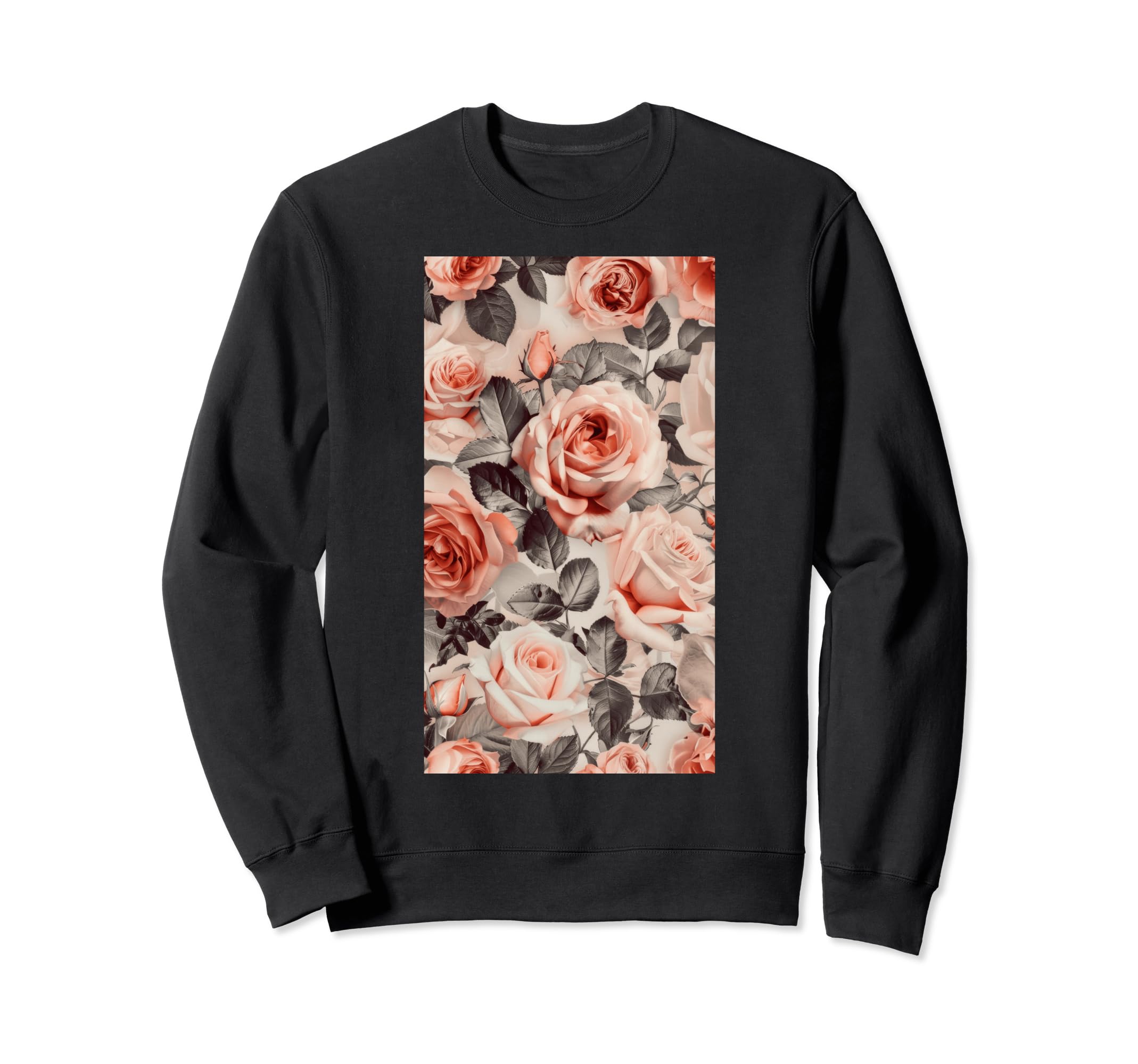 Inspired Pattern Antique Roses Sweatshirt - Aesthetic Graphic Unisex - T-Shirt, Sweatshirt, Hoodie