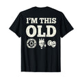 Back Im This Old Funny Car Parts Mechanic T-Shirt - Trendy Graphic Unisex - T-Shirt, Sweatshirt, Hoodie