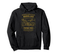 Warren Oh Usa Distressed Motorcycle Hoodie - Novelty Apparel for Adults - T-Shirt, Sweatshirt, Hoodie