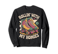 Rollin Homie Roller Skate Sweatshirt - Fun Novelty Design for Adults - T-Shirt, Sweatshirt, Hoodie