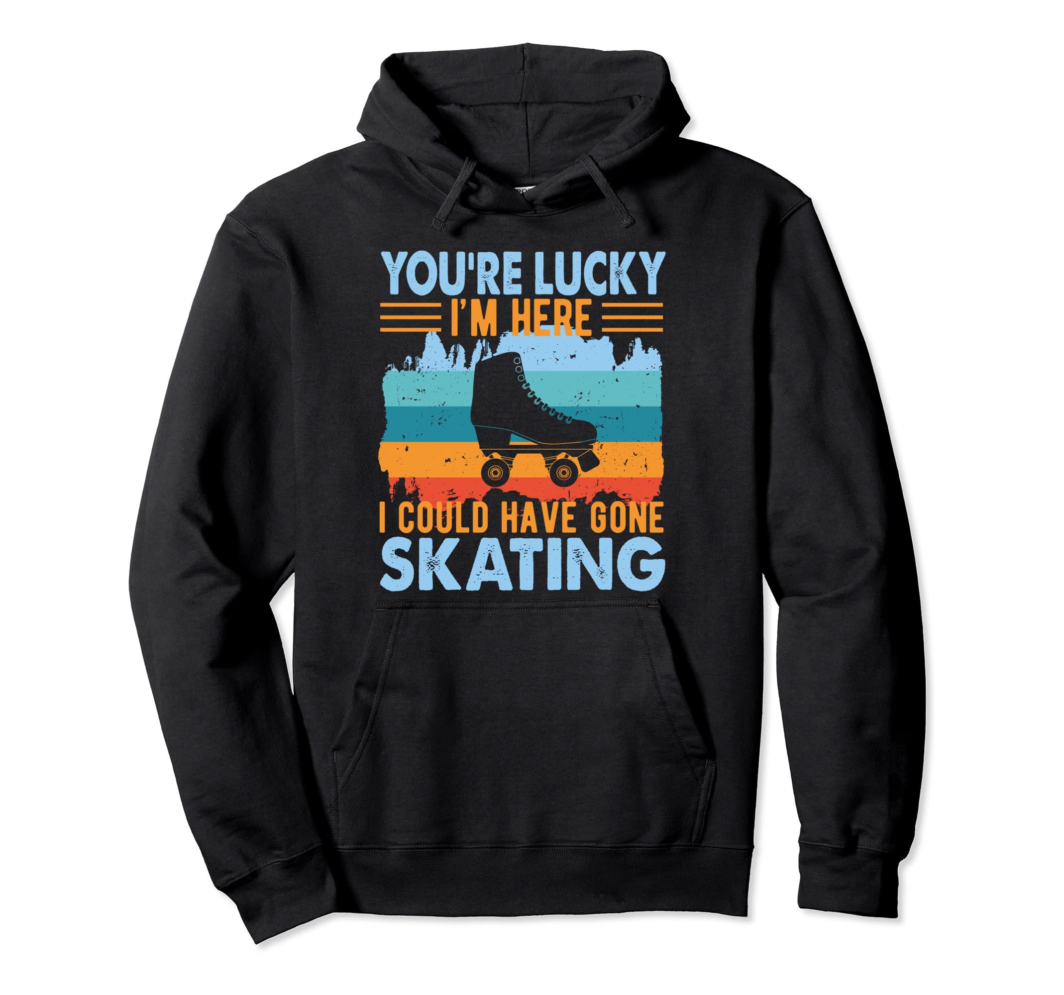 Roller Skating Skater Skate 70S 80S Hoodie - Graphic Print Unisex - T-Shirt, Sweatshirt, Hoodie