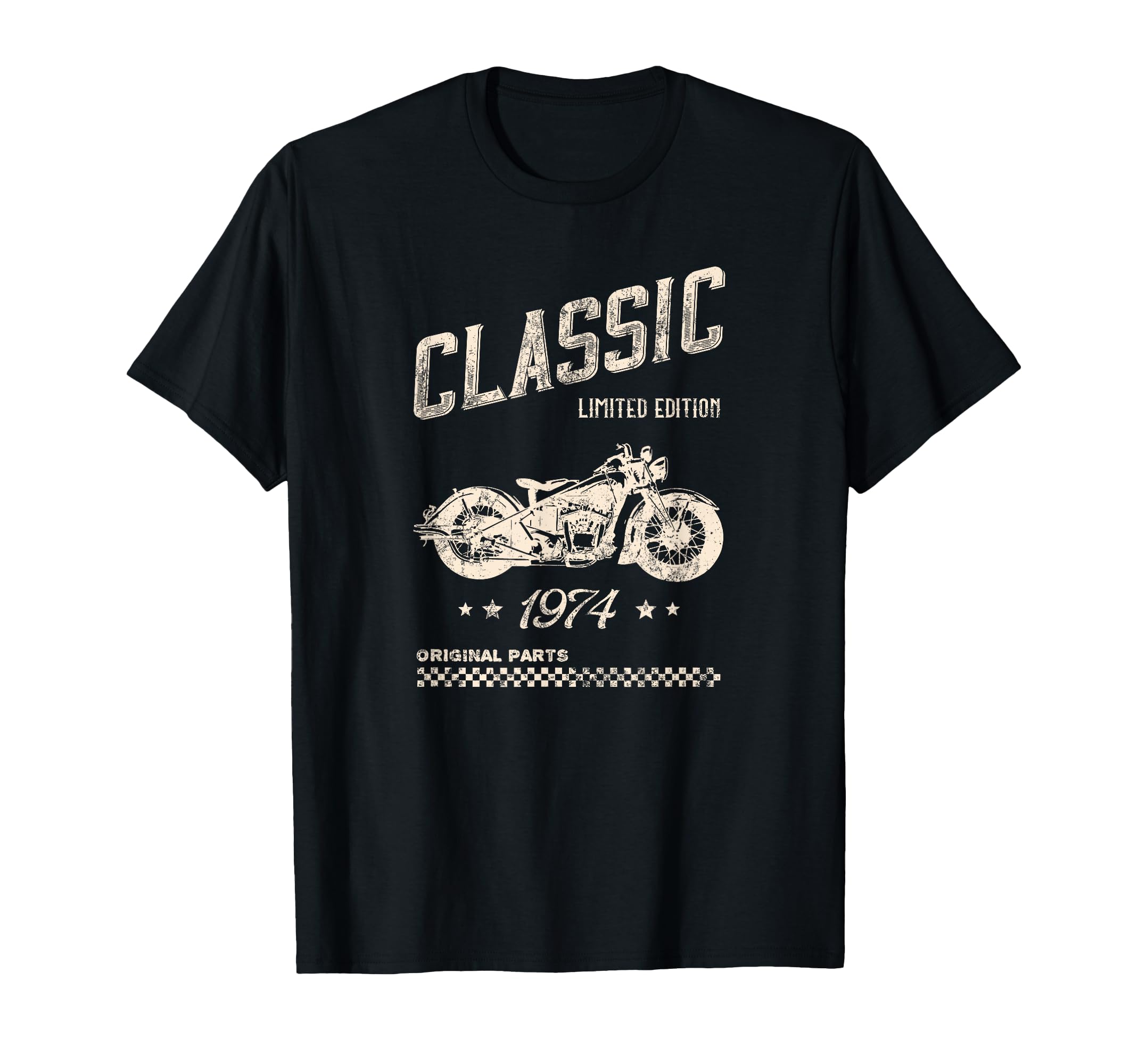 51St Birthday 1974 Motorcycle T-Shirt - Graphic Print Unisex - T-Shirt, Sweatshirt, Hoodie