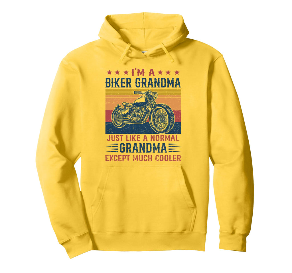 Biker Grandma Is Much Cooler Hoodie - Aesthetic Graphic Men Women - T-Shirt, Sweatshirt, Hoodie