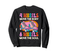 Roller Skating Skate 1970S 4 Wheels Sweatshirt - Trendy Graphic for Adults - T-Shirt, Sweatshirt, Hoodie